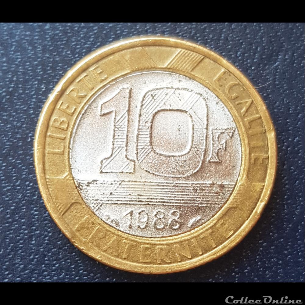 10fr Génie 1988 (faux 2) monnaie france moderne 10fr genie 1988 faux 2