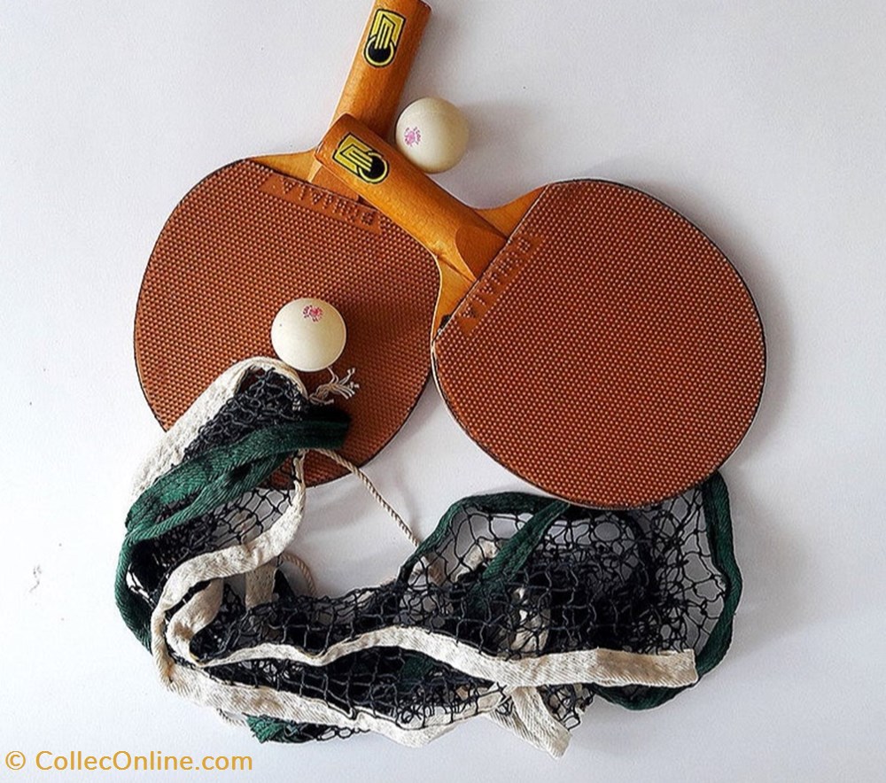 Raquettes de ping-pong vintage, 1980 - Sport & Olympism - Racquet sports
