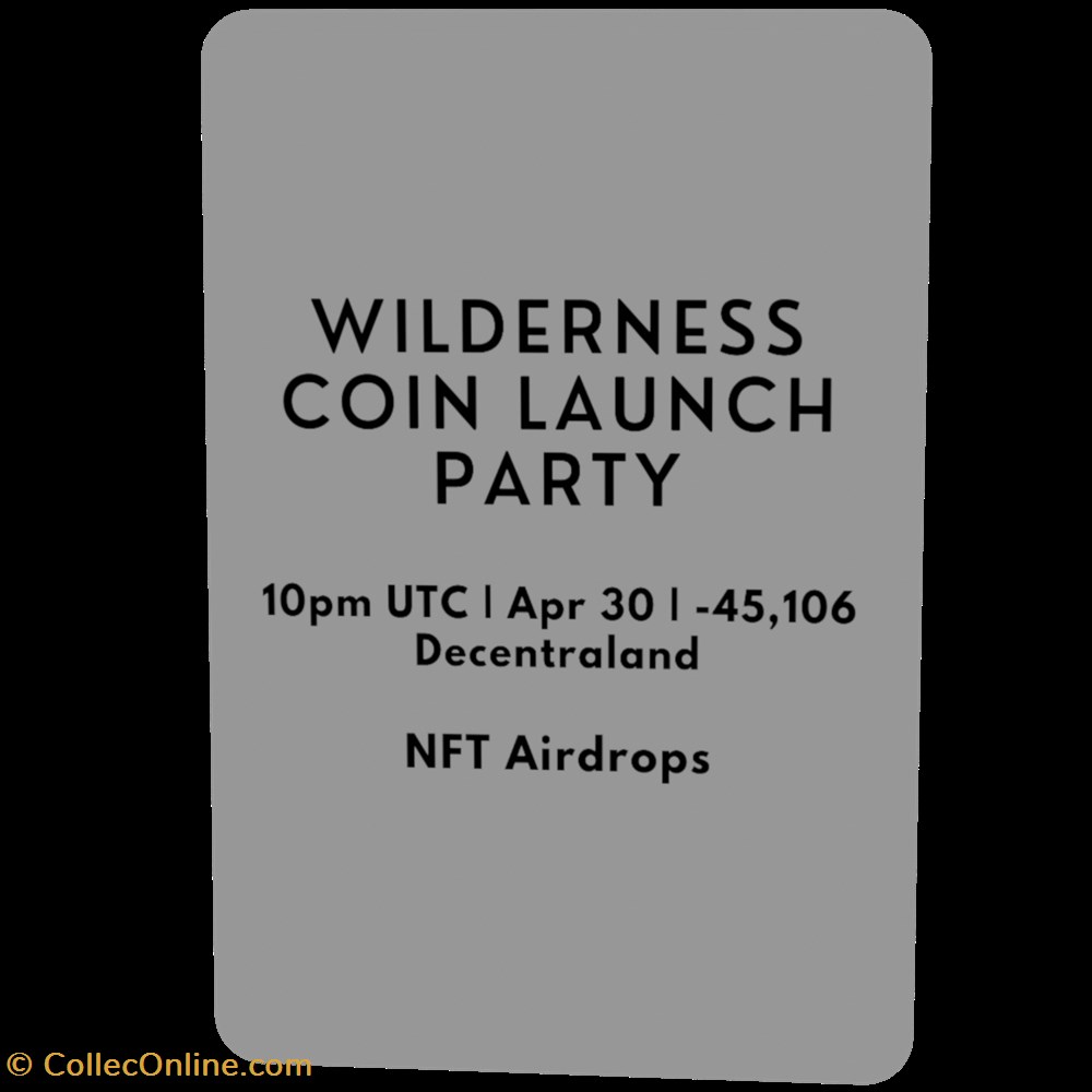 Wilderness Coin Launch Party Invite nft wilderness coin launch party invite