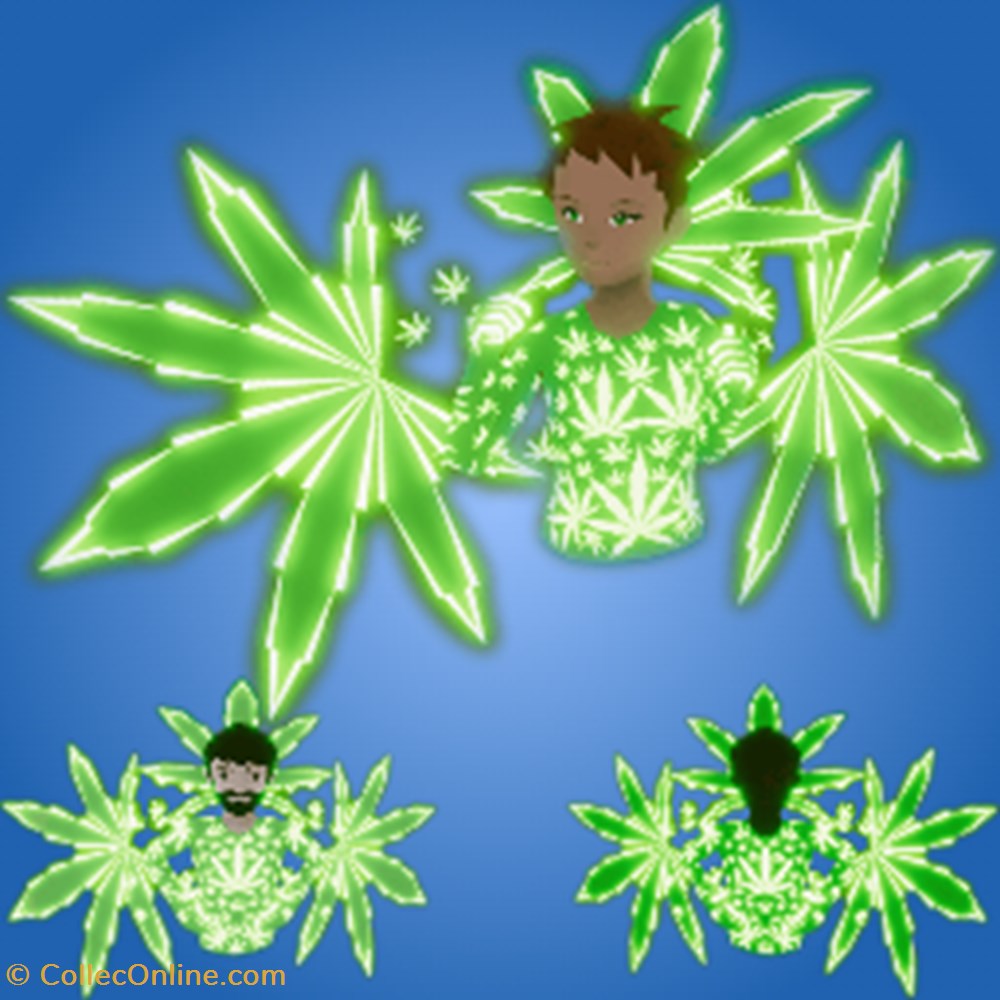 Glowing Weed Wings Shirt nft utility glowing weed wings shirt