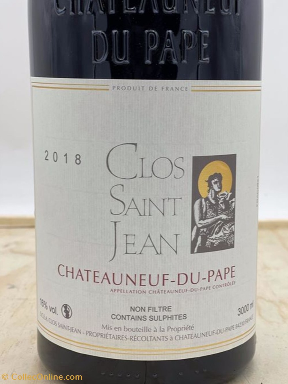 vin france 2018 clos saint jean chateauneuf du pape 1 double magnum jeroboam 3 l