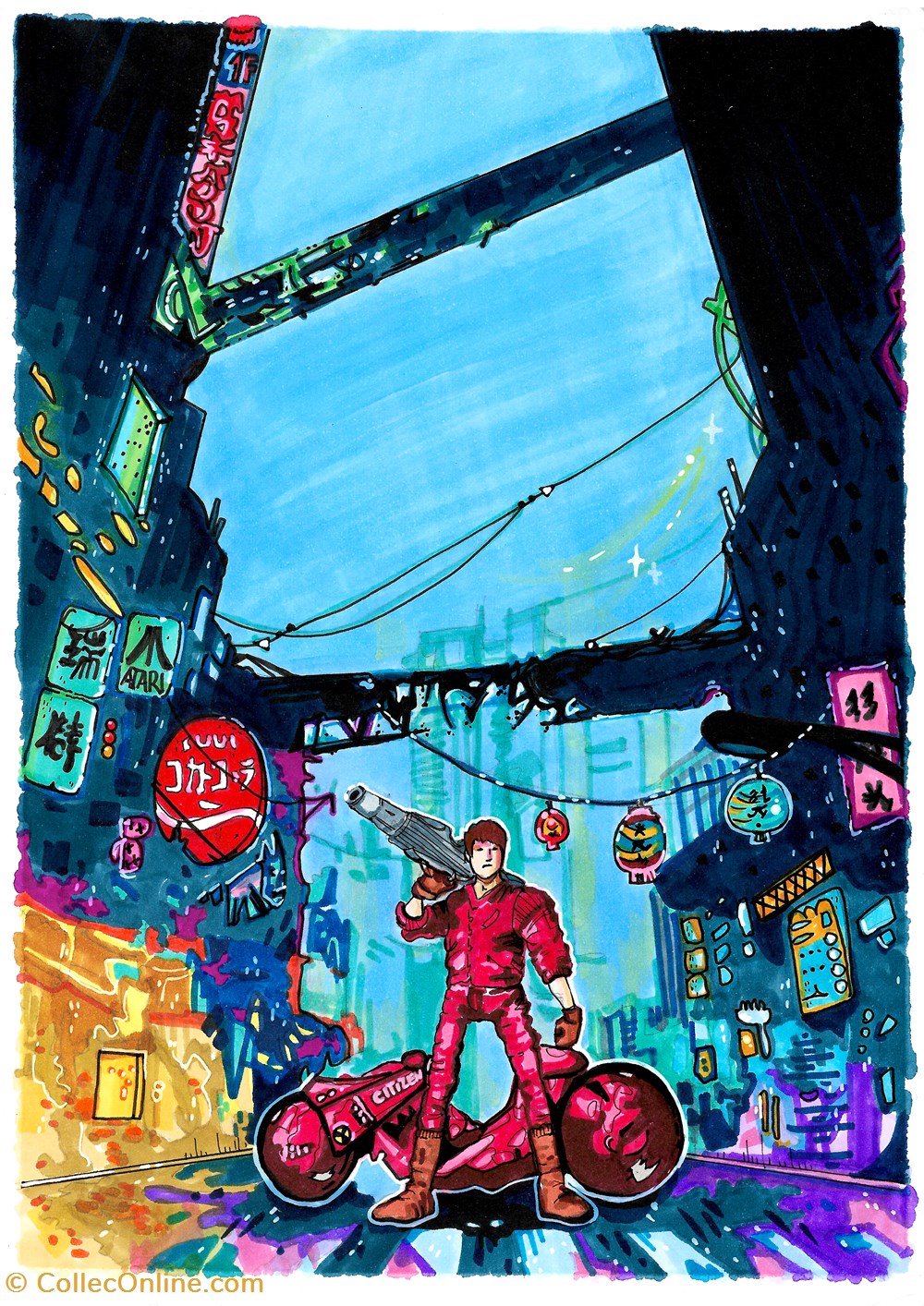 Akira art antiquites peintures dessins akira on a4