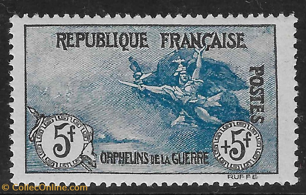 timbres le 5 francs 5 francs orphelins