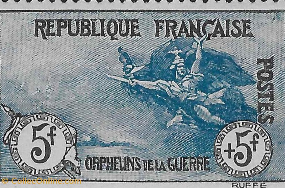 timbres le 5 francs 5 francs orphelins