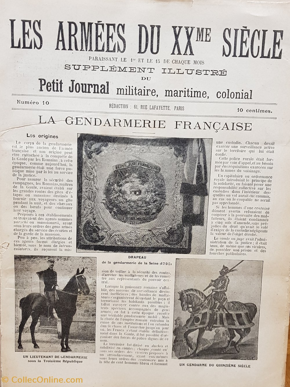 militaria police gendarmerie supplement illustre du petit journal les armees du xxeme siecle
