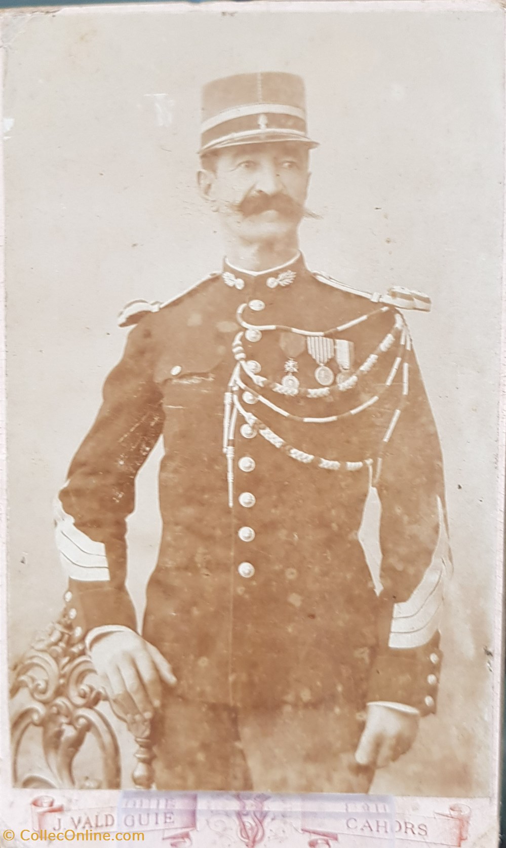 Carte de visite - Maréchal des logis Chef - Tenue 1889 militaria police gendarmerie carte de visite marechal des logis chef tenue 1889