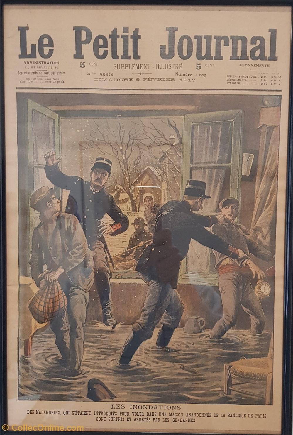Petit journal 06 février 1910 militaria police gendarmerie petit journal 06 fevrier 1910