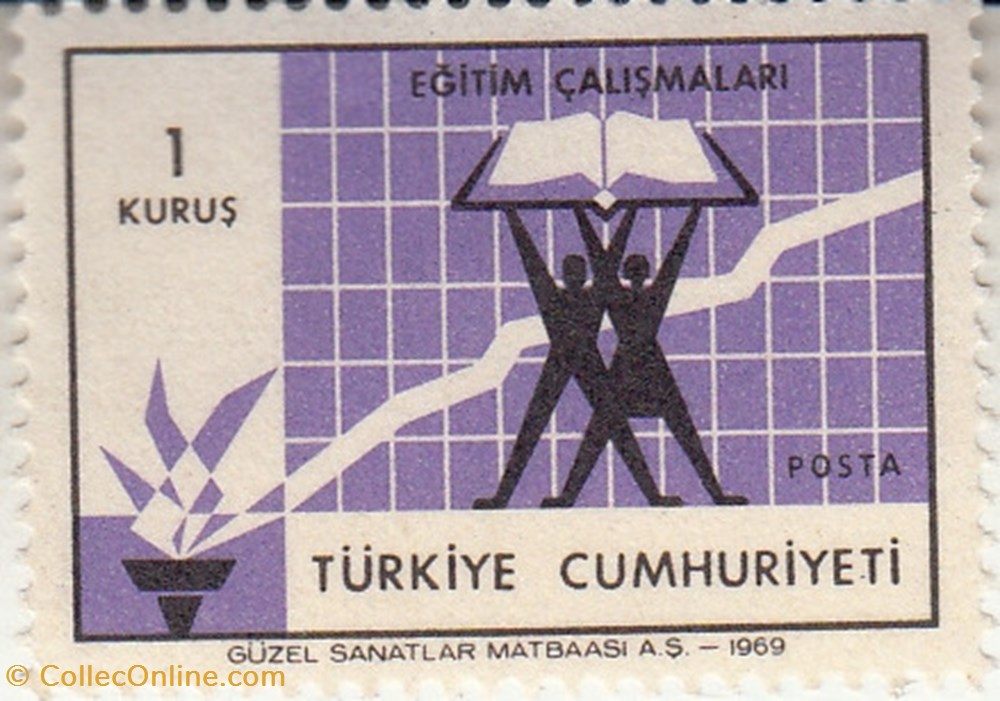timbres 1969 calismalari posta turkiye cumhuriyeti