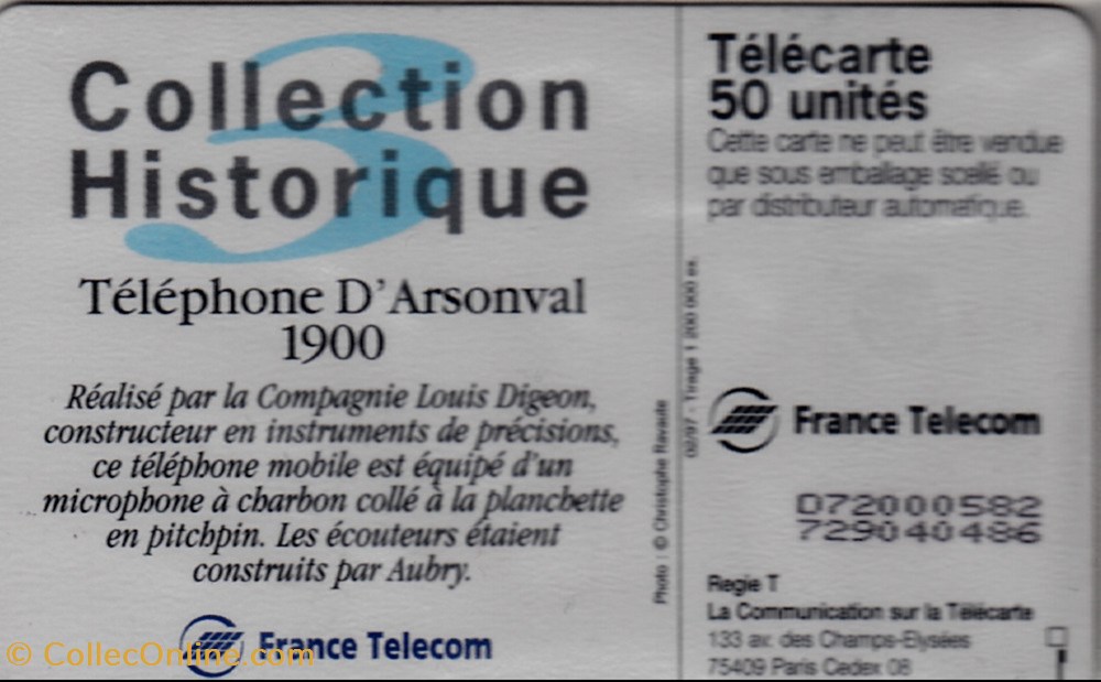 1997-02 Telephone Arsonval divers 1997 02 telephone arsonval