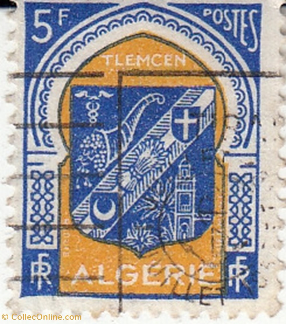 timbres 1947 algerie tlemcen