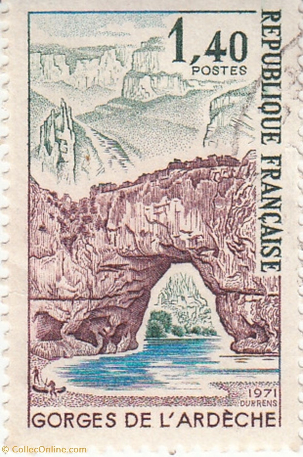 timbres 1971 gorges de ardeche 1687