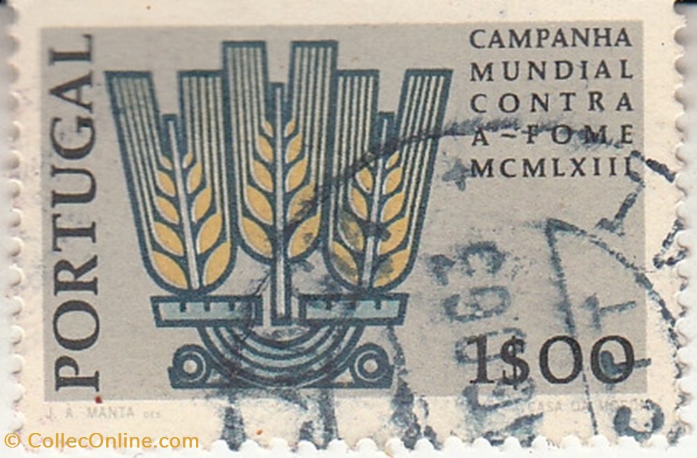 timbres 1963 liberte contre la faim portugal
