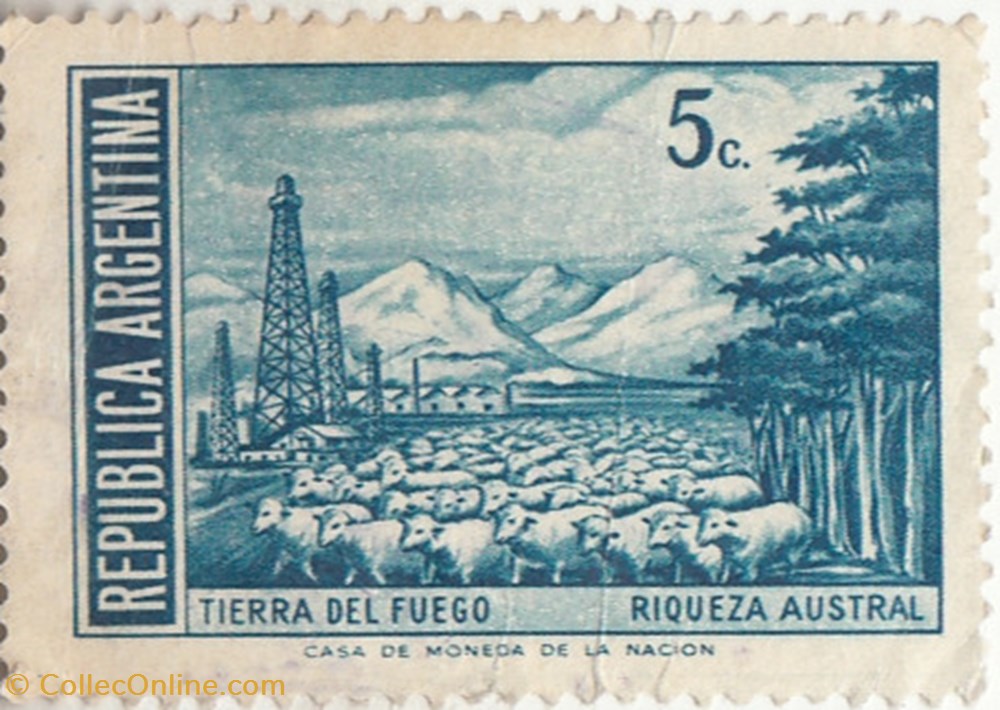 timbres 1971 tierra del fuego riqueza austral