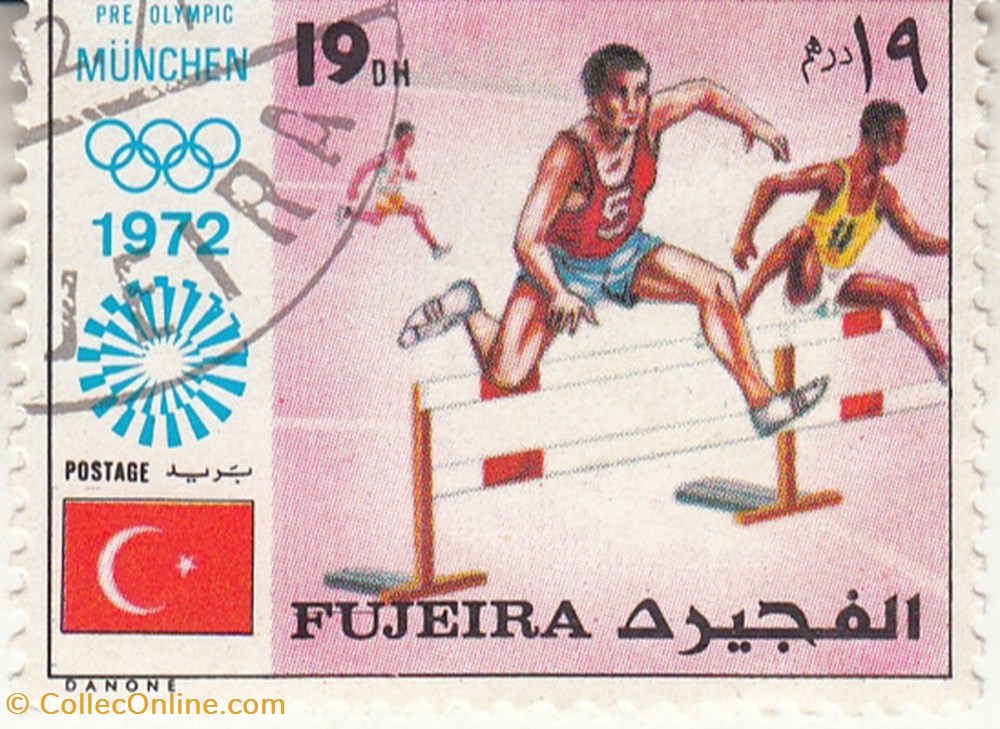 timbres 1972 pre olympic munchen fujeira 2