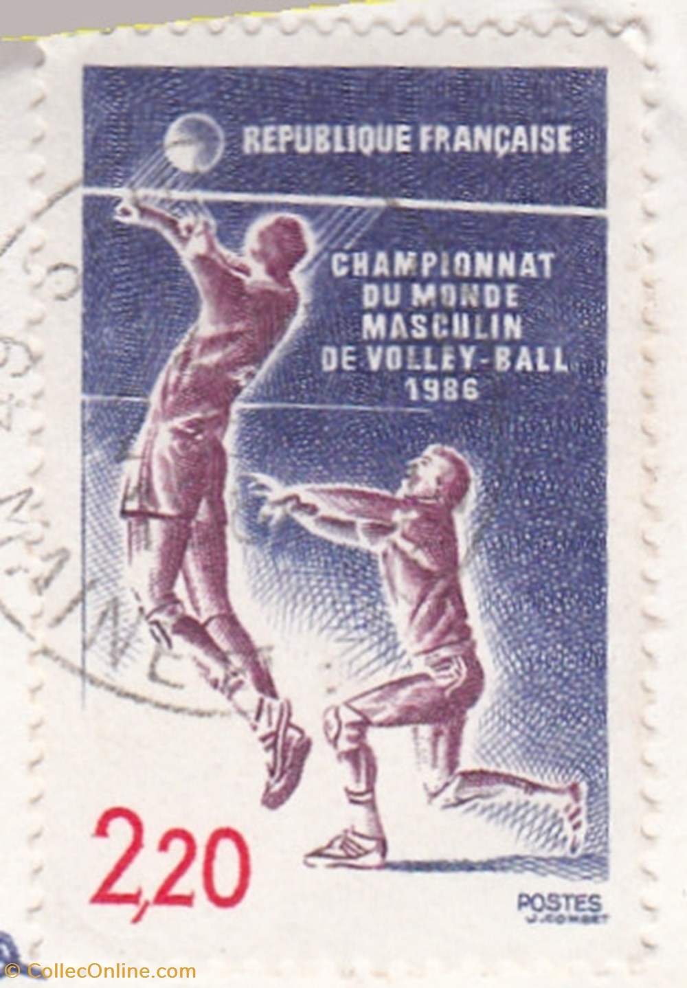 timbres 1986 campionnat du monde volley 2420