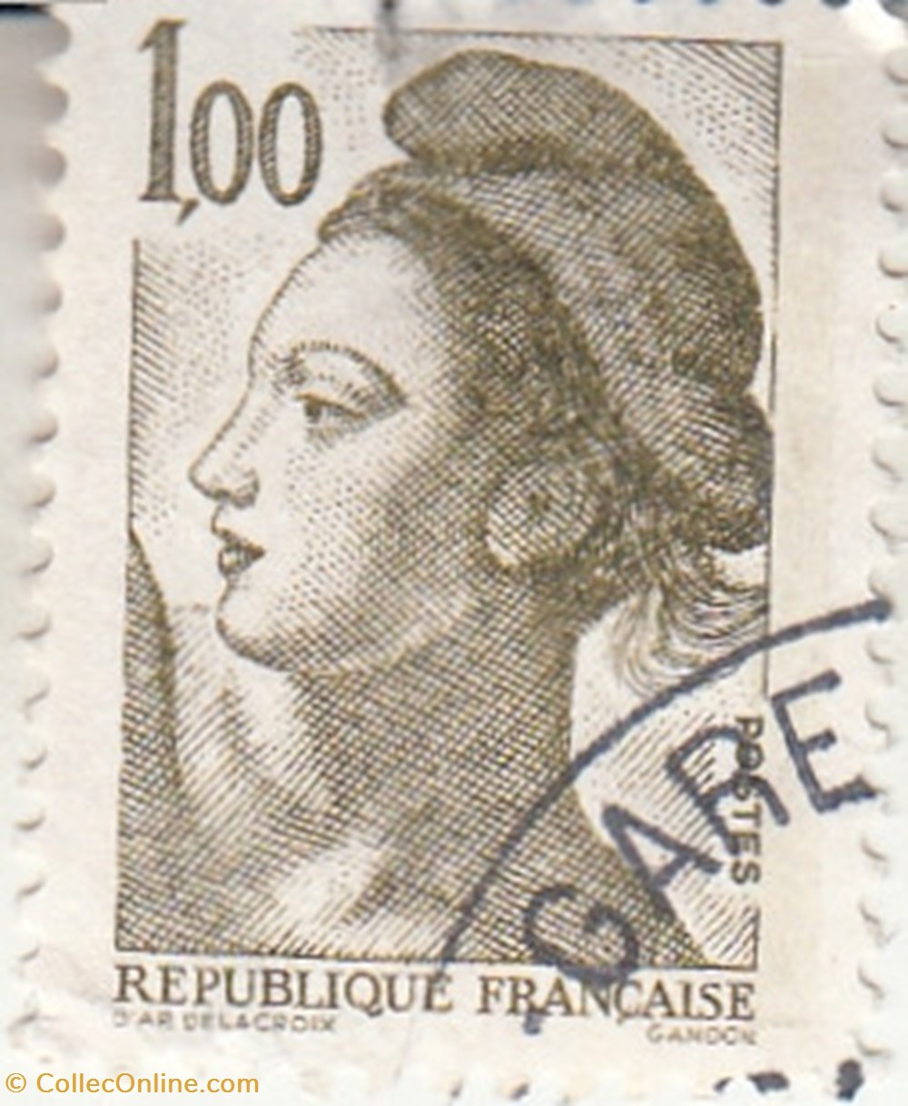 1982 Liberte de Gandon 1,00 timbres 1982 liberte de gandon 1 00