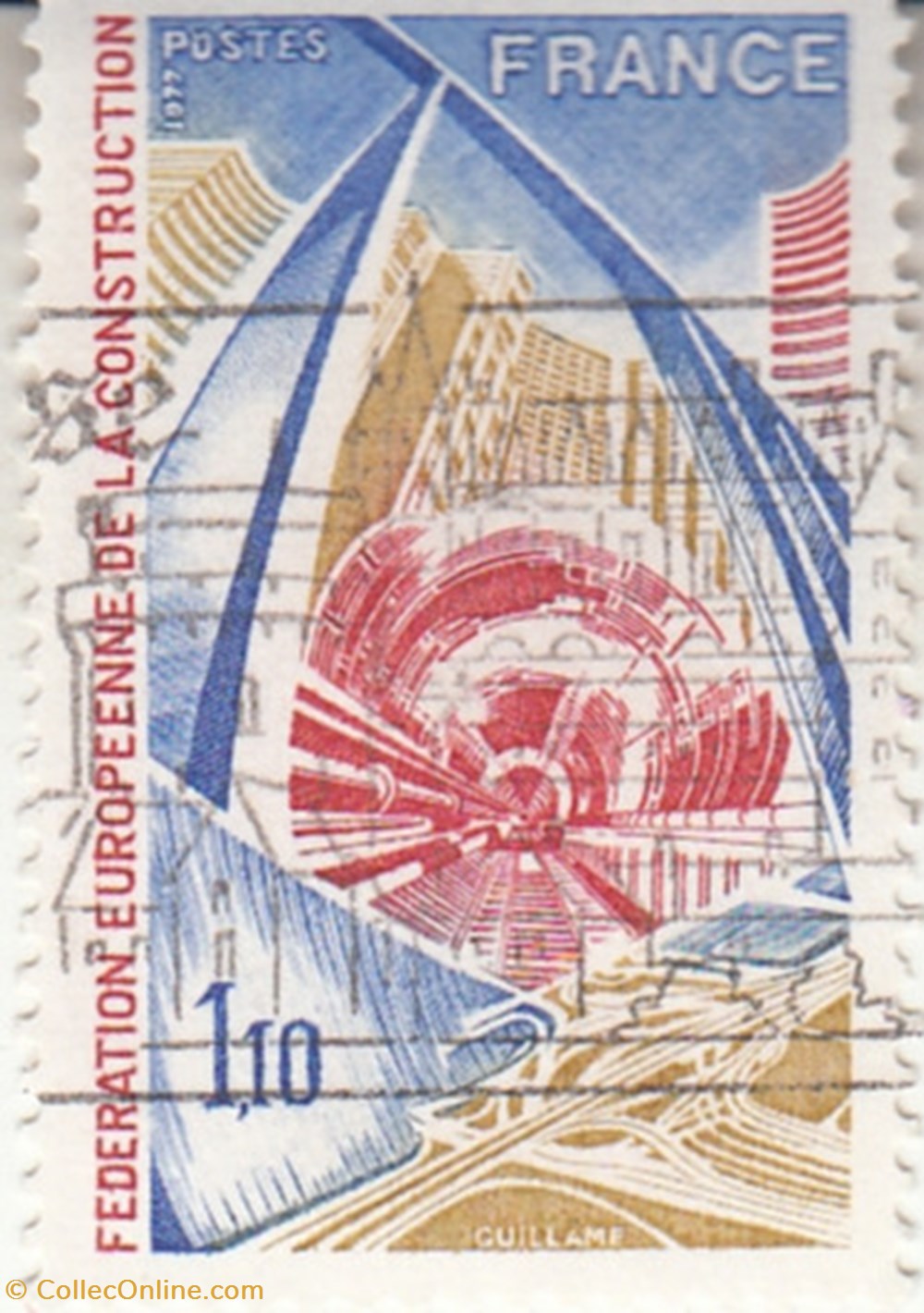 timbres 1977 federation europeenne de la construction 1934