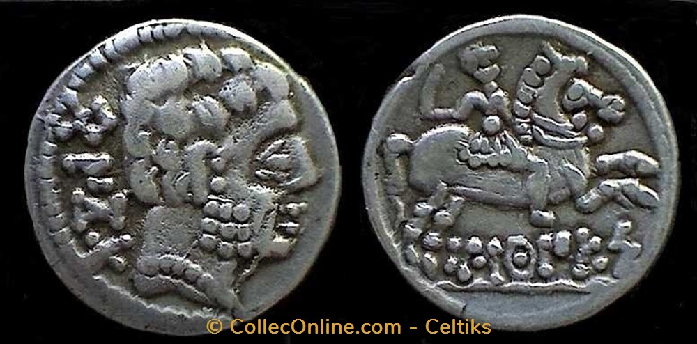 BARSKUNES denier au cavalier monnaies antiques celtes barskunes denier au cavalier
