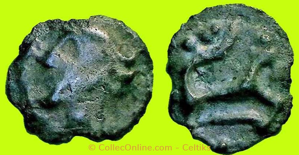 monnaies antiques celtes potin au cheval filiforme type de la tene a