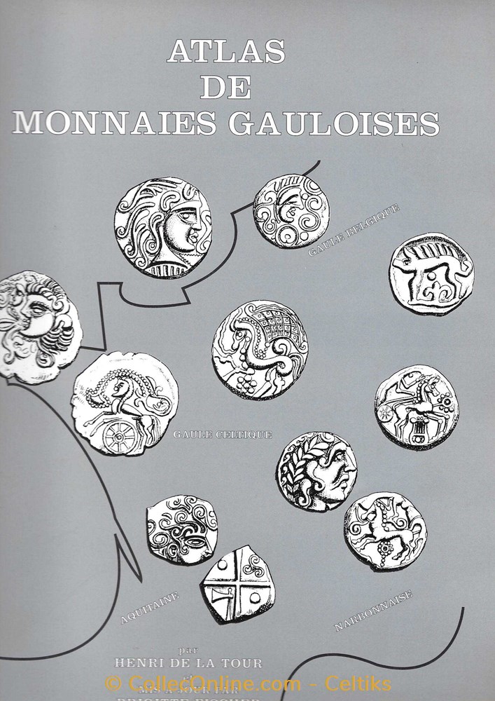 ATLAS DE MONNAIES GAULOISES livres ouvrages identifications atlas de monnaies gauloises