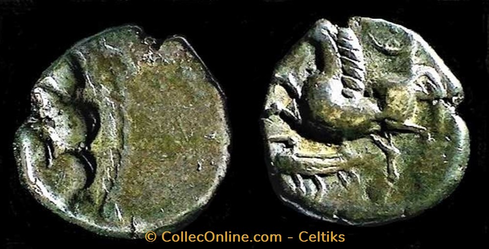 drachme à l'oiseau et à la rouelle monnaies antiques celtes drachme a oiseau et a la rouelle