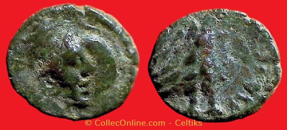 bronze à l'aigle monnaies antiques celtes bronze a aigle