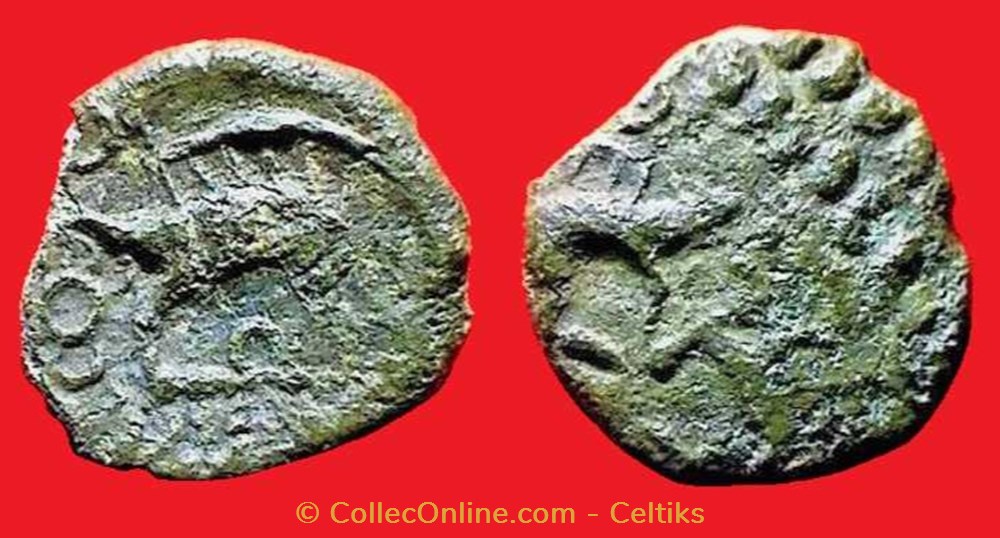 bronze au sanglier enseigne monnaies antiques celtes bronze au sanglier enseigne