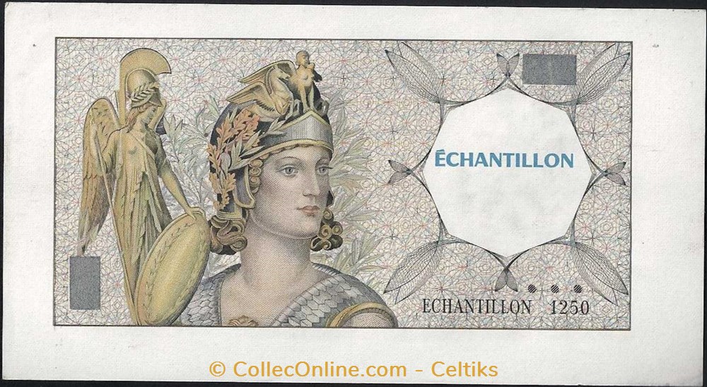 échantillon 200 francs ATHENA billets europe france echantillon 200 francs athena