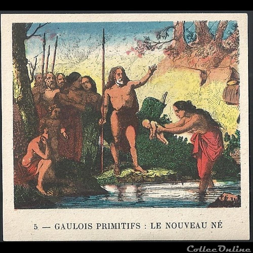 gaulois primitifs : le nouveau né chromo image alimentaire touristique gaulois primitifs le nouveau ne
