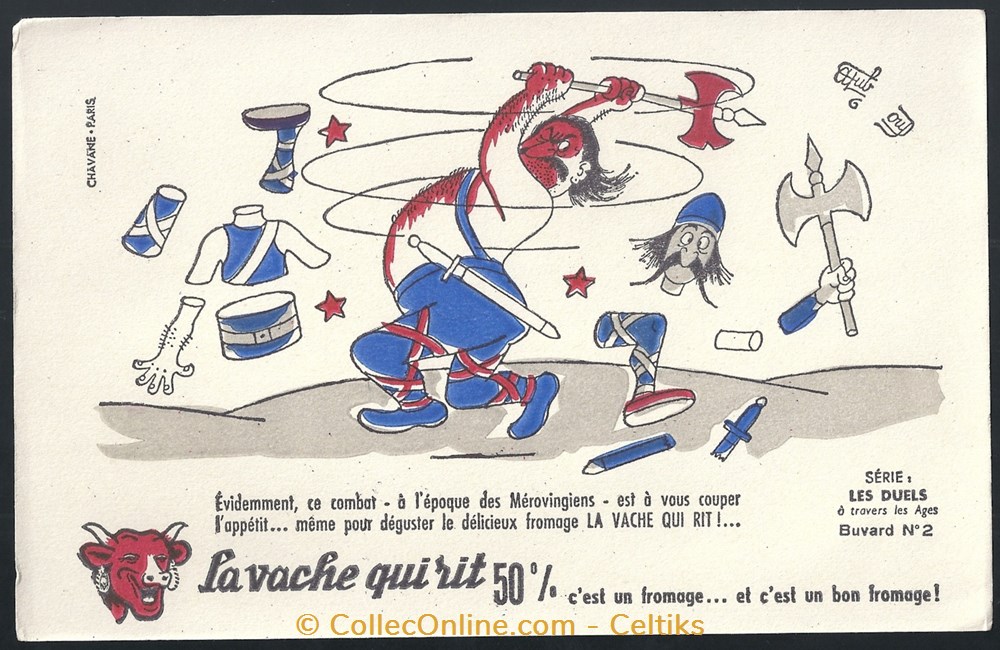 DUBOUT - duel 2 objets publicitaires buvards dubout duel