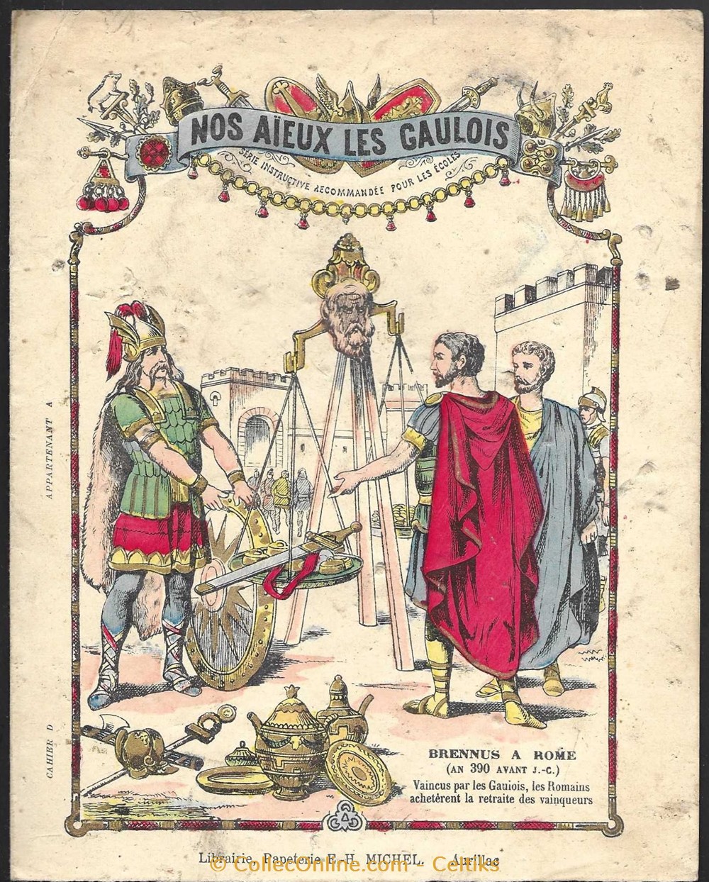 documents anciens buvards cahiers illustres protege cahier nos aieux les gaulois 8