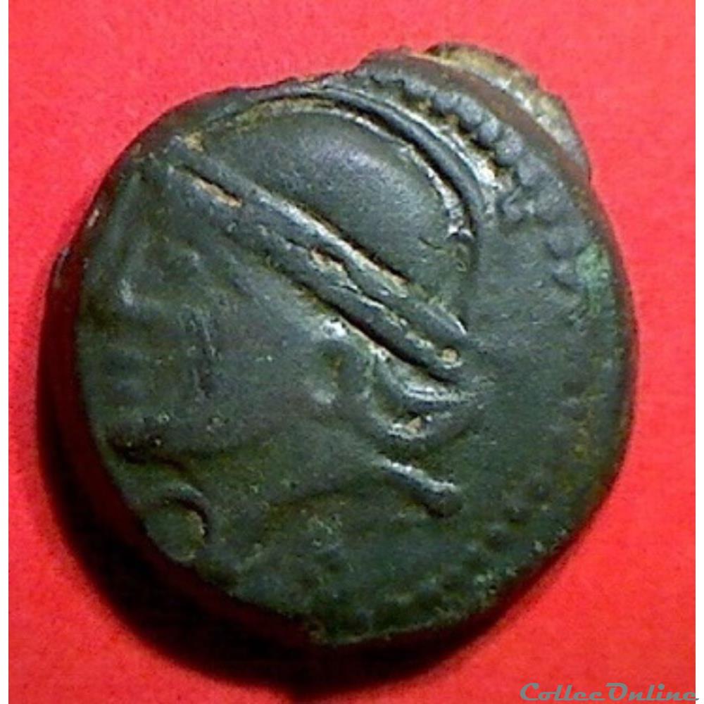 monnaie antique gauloise serie 67 dt 582 var bronze roveca au lion