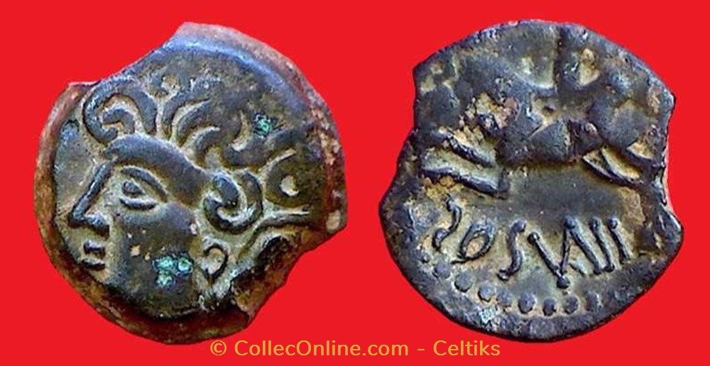 bronze ILAVSOS monnaies antiques jc ap celtes bronze ilavsos