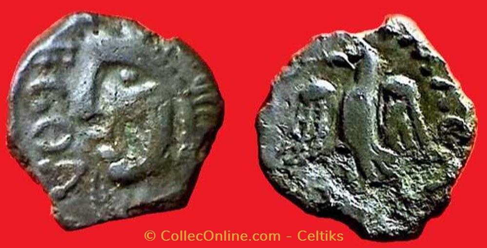 bronze ECOA / RATVMAGIATI * monnaies antiques celtes bronze ecoa ratvmagiati