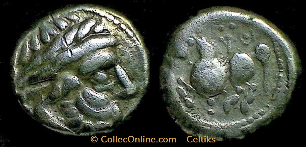 DANUBE -tétradrachme type de DRACHREITER monnaies antiques celtes danube tetradrachme type de drachreiter