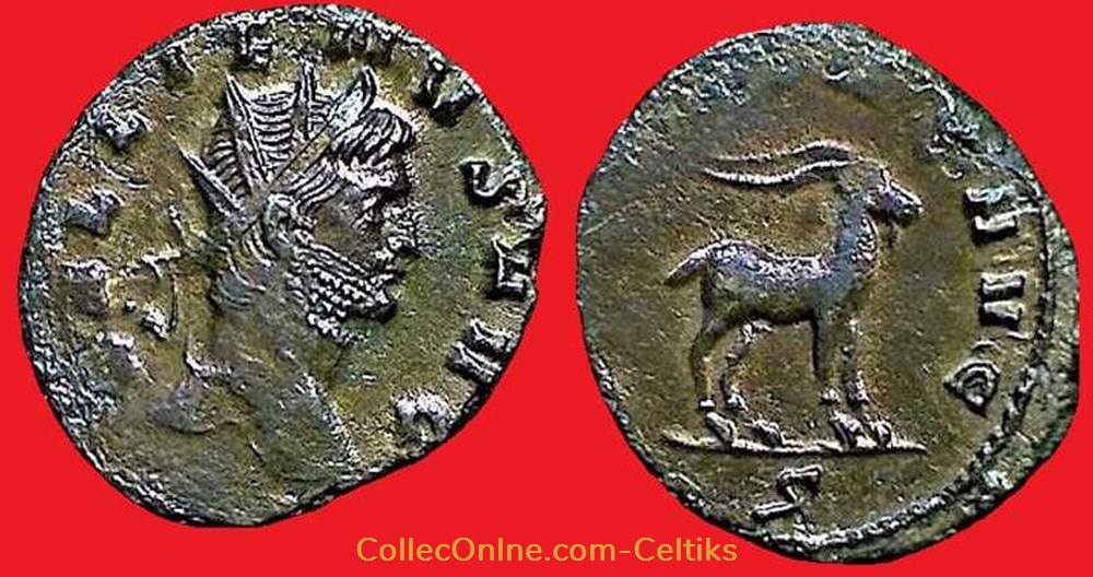monnaies antiques romaines imperiales et republicaines gallien chevre a droite