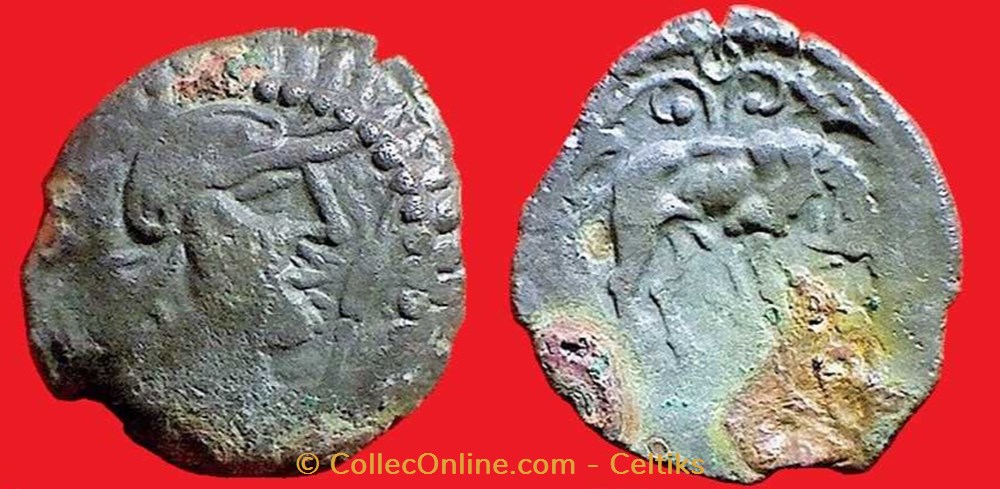 bronze au taureau buvant monnaies antiques celtes bronze au taureau buvant