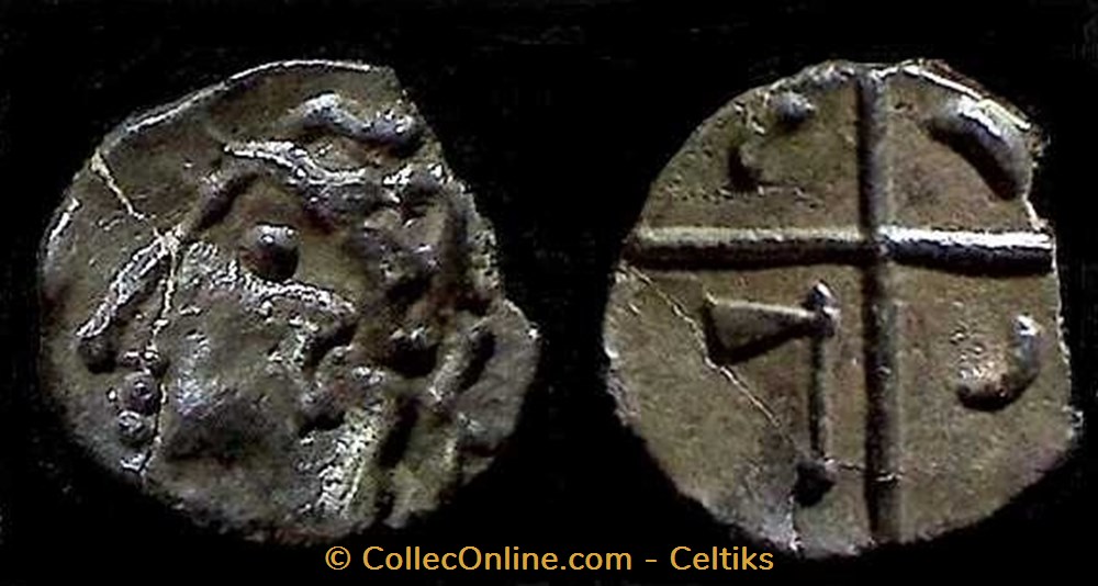 obole à la croix monnaies antiques celtes obole a la croix