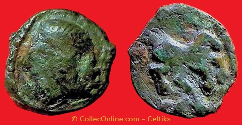 bronze au pégase et à la croisette monnaies antiques celtes bronze au pegase et a la croisette