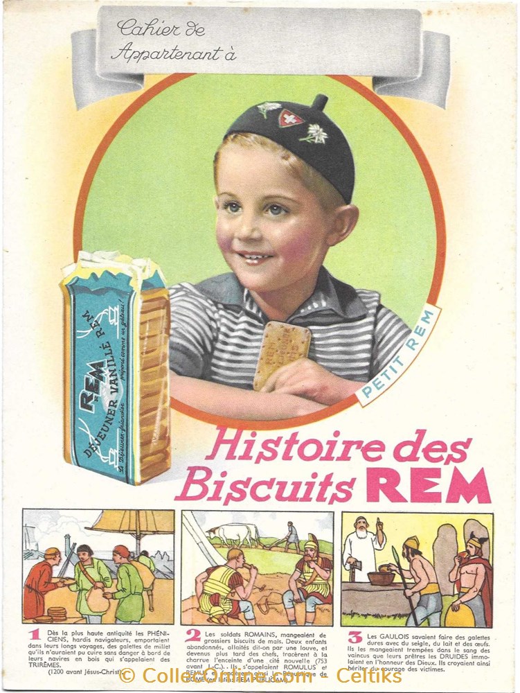 protège cahier - biscuit REM objets publicitaires cahiers protege cahier biscuit rem