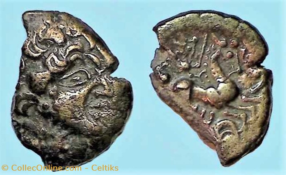 statère au profil luniforme et à la joue lisse monnaies antiques celtes statere au profil luniforme et a la joue lisse