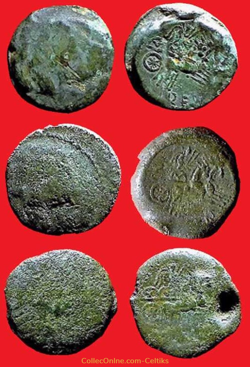 bronze REMO / REMO à droite * monnaies antiques celtes bronze remo remo a droite
