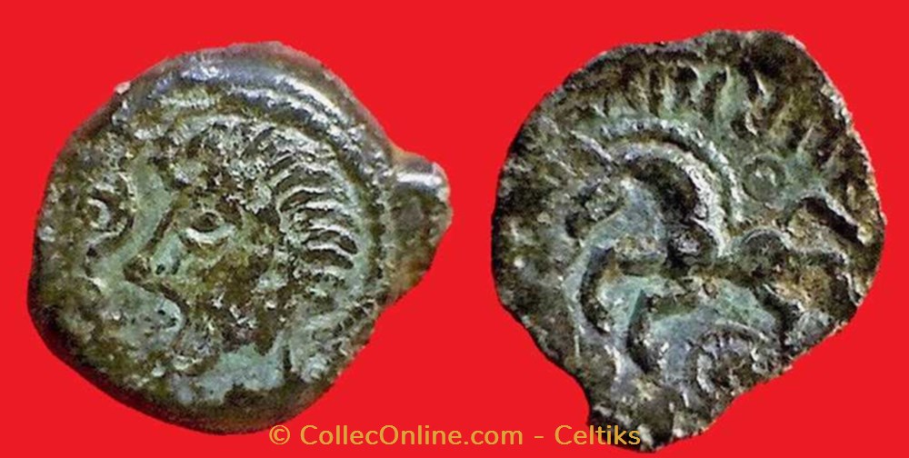 bronze VIIRICIVS classe 1 monnaies antiques celtes bronze viiricivs classe 1