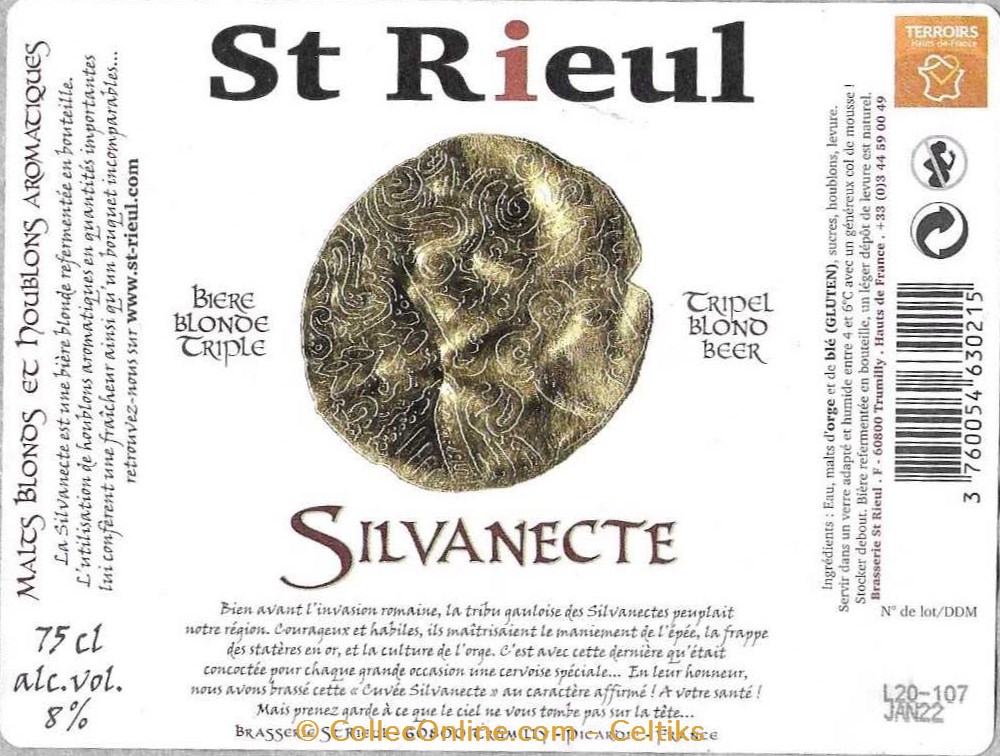 bière - ST RIEUL art de la table argenterie bistrot alimentation etiquettes biere st rieul