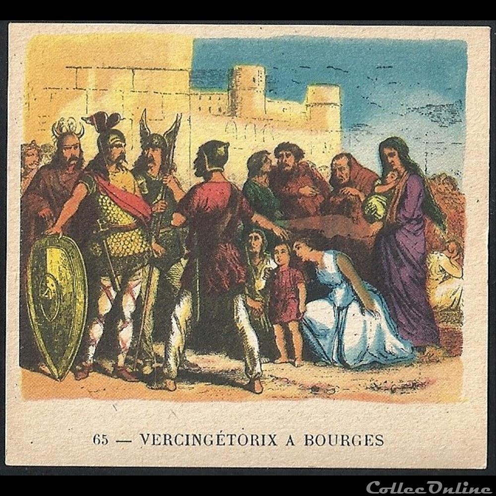 VERCINGETORIX a bourges chromo image alimentaire touristique vercingetorix a bourges
