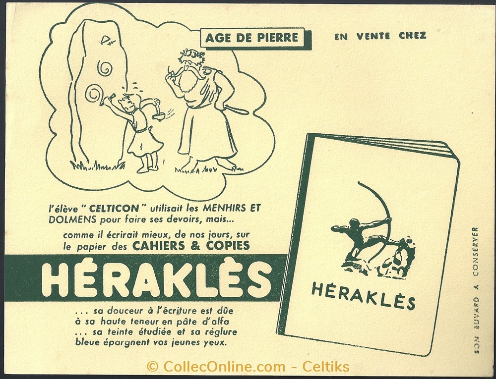 BUVARD - HERAKLES objets publicitaires buvards buvard herakles