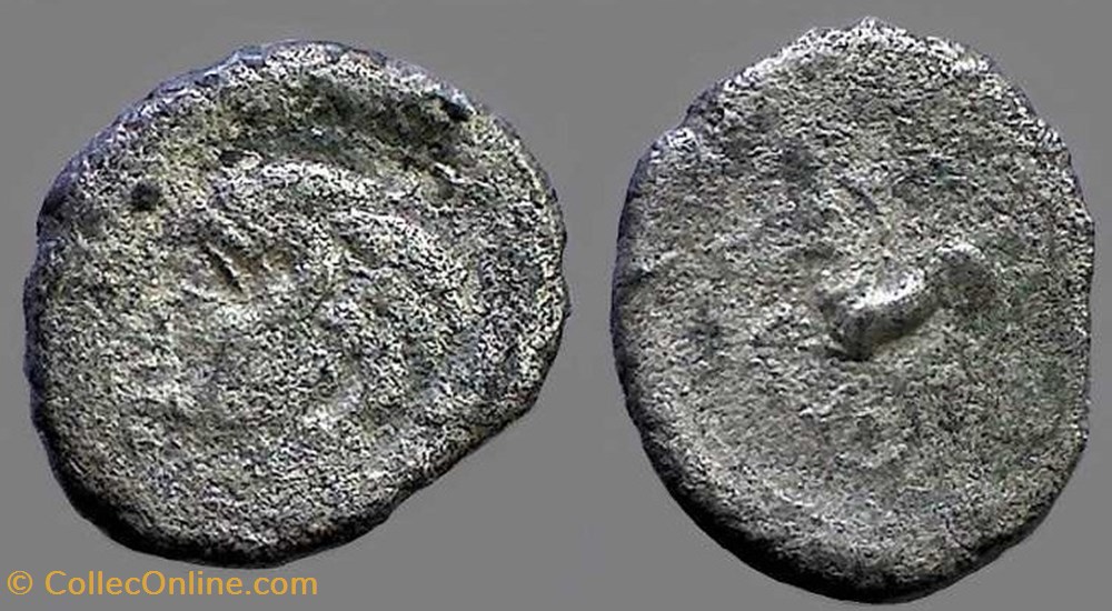 drachme à l'annelet pointé - a monnaies antiques celtes drachme a annelet pointe a