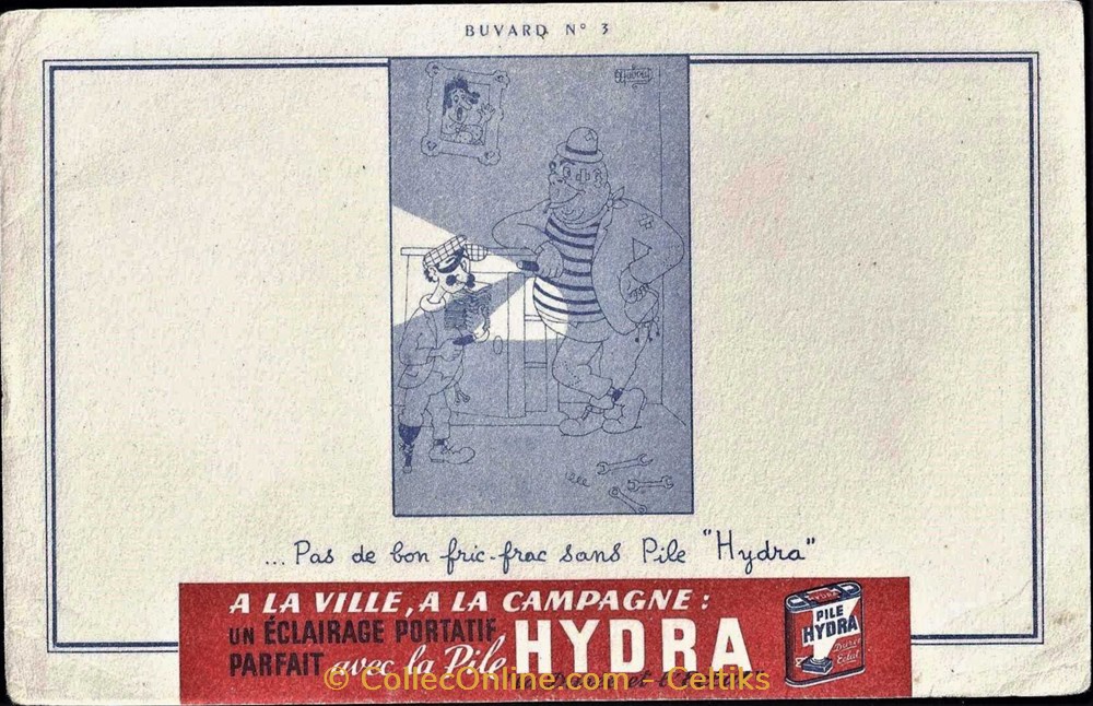 DUBOUT - MAZDA HYDRA 3 objets publicitaires buvards dubout mazda hydra 3