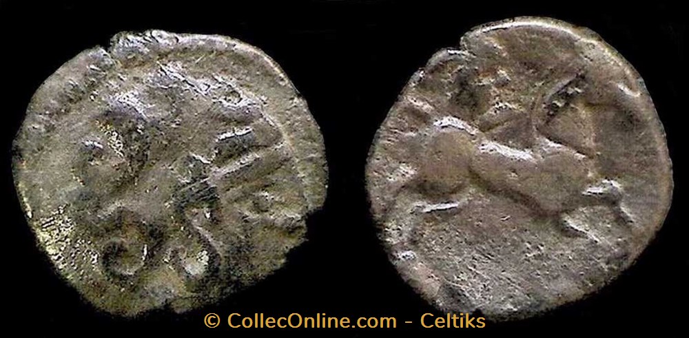 fraction à la petite tête coupée a monnaies antiques av jc ap celtes fraction a la petite tete coupee a