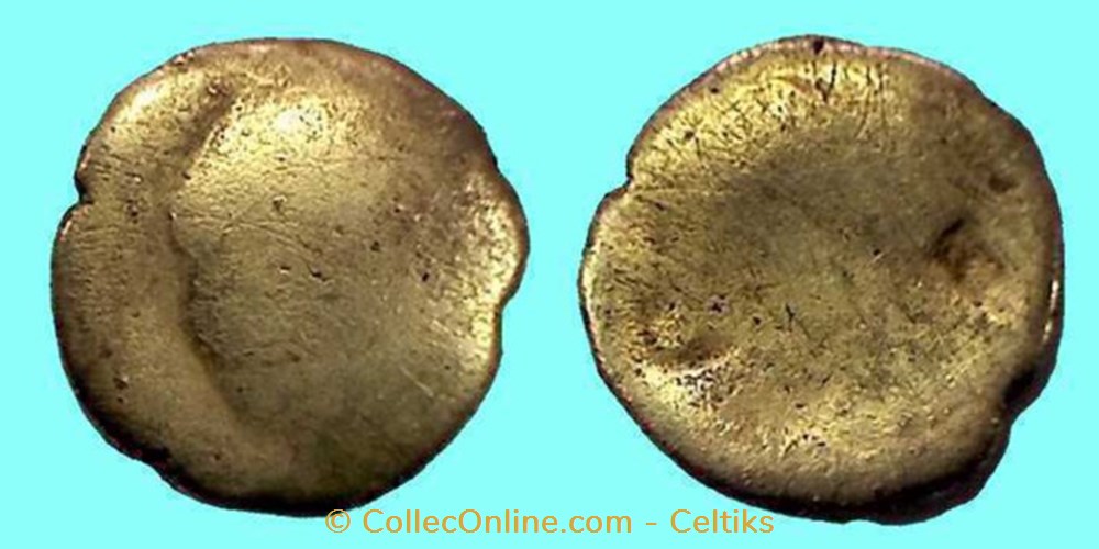 flan d'électrum monnaies antiques celtes flan electrum